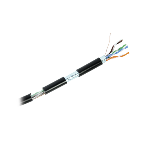 BOBINA DE CABLE DE 305 METROS CAT6+ CALIBRE 23 EXTERIOR BLINDADO TIPO FTP PARA CLIMAS EXTREMOS, UL, COLOR NEGRO-Cableado-LINKEDPRO-Bsai Seguridad & Controles