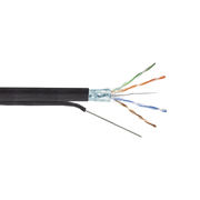 BOBINA DE CABLE FTP CON MENSAJERO DE ACERO DE 305 M CAT6+ CALIBRE 23, COLOR NEGRO, PARA APLICACIONES EN CCTV Y REDES DE DATOS / USO EN INTEMPERIE Y APLICACIONES AÉREAS-Cableado-LINKEDPRO BY EPCOM-Bsai Seguridad & Controles
