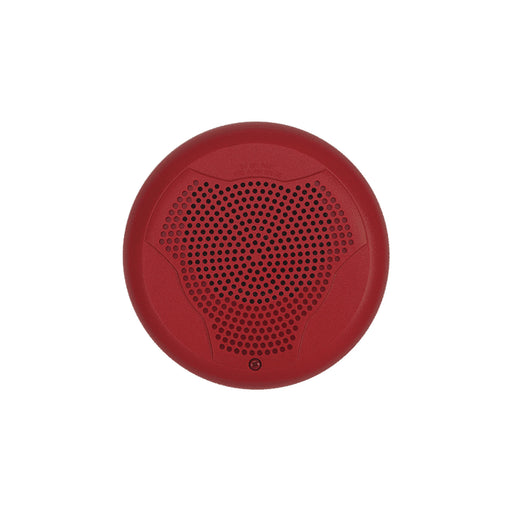 BOCINA PARA MONTAJE EN TECHO, COLOR ROJO, NUEVO DISEÑO MODERNO Y ELEGANTE Y MENOR CONSUMO DE CORRIENTE-Notificacion y Voceo-SYSTEM SENSOR-Bsai Seguridad & Controles