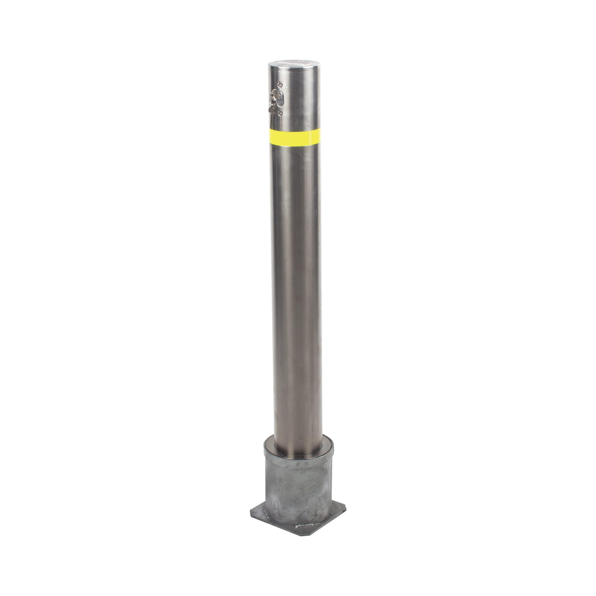 BOLARDO FIJO DESMONTABLE DE ACERO INOXIDABLE / 900 MM DE ALTURA-Acceso Vehicular-ACCESSPRO-Bsai Seguridad & Controles