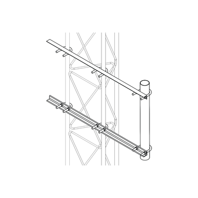 BRAZO LATERAL LIVIANO PARA TRAMO STZ30G GALVANIZADO POR INMERSIÓN EN CALIENTE-Accesorios para Torres Arriostradas-SYSCOM TOWERS-Bsai Seguridad & Controles