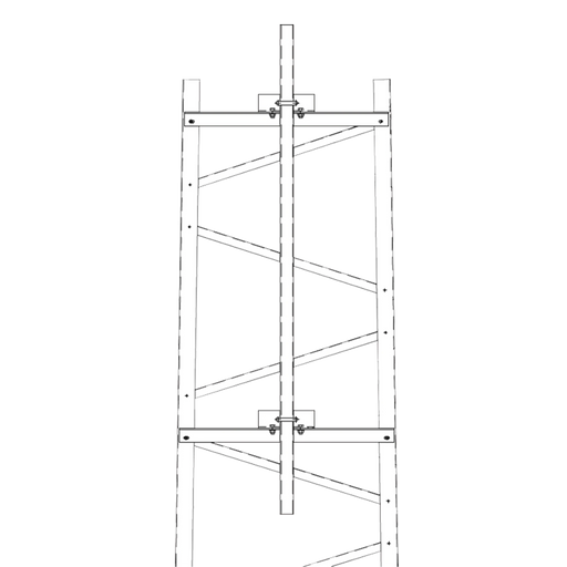 BRAZO PARA SECCIÓN #10 TORRE TITAN CON HERRAJES Y MÁSTIL DE 6 (1.8M).-Torres y Mástiles-TRYLON-Bsai Seguridad & Controles