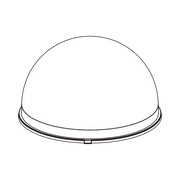 BURBUJA CRISTALINA PARA DOMOS WISENET-Accesorios Videovigilancia-HANWHA TECHWIN WISENET-Bsai Seguridad & Controles