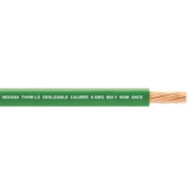 CABLE 8 AWG COLOR VERDE,CONDUCTOR DE COBRE SUAVE CABLEADO. AISLAMIENTO DE PVC, AUTOEXTINGUIBLE. (VENTA POR METRO)-Cableado-INDIANA-Bsai Seguridad & Controles