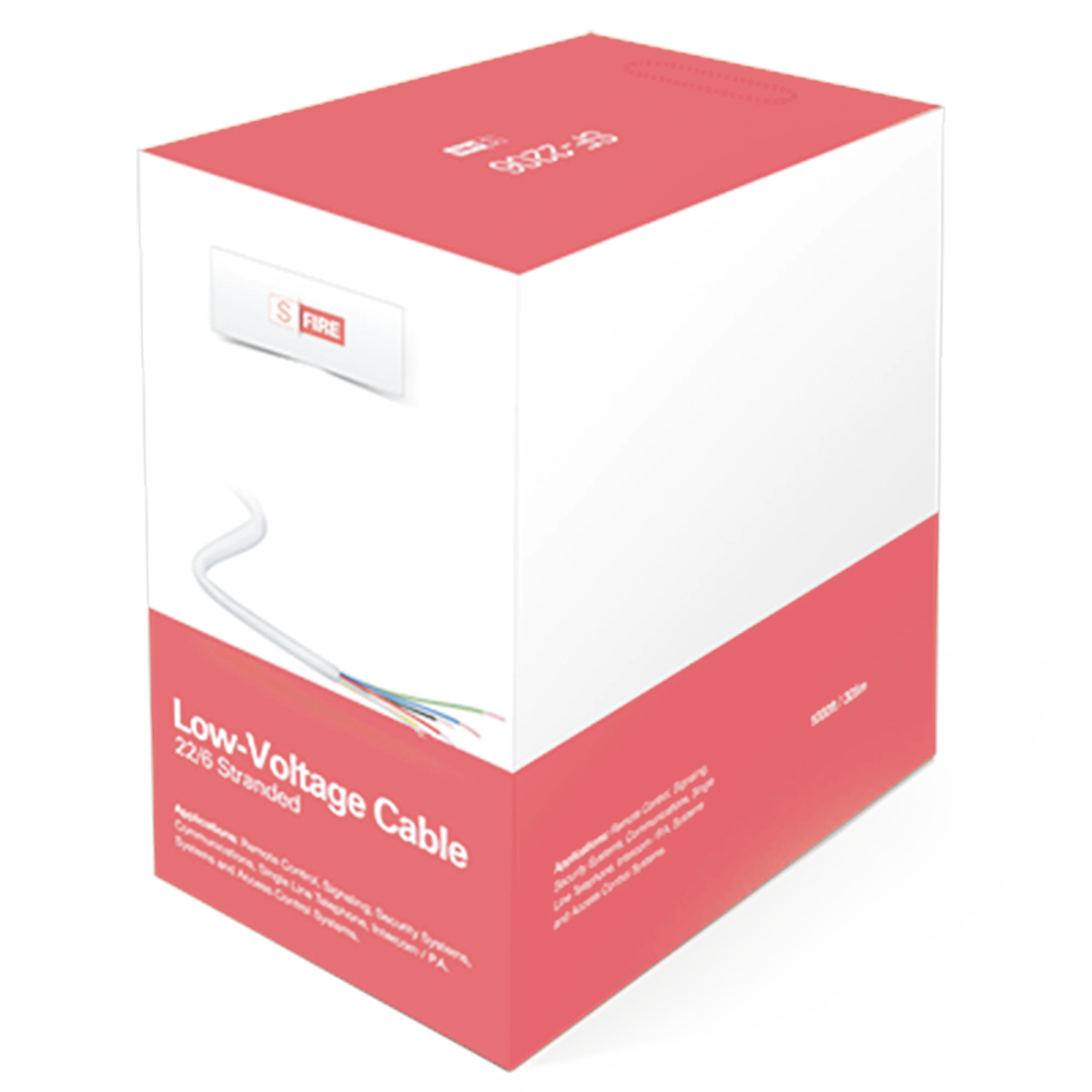 CABLE DE COBRE INDUSTRIAL, 6 CONDUCTORES CALIBRE 22 DE COLOR BLANCO, PARA APLICACIONES DE ALARMAS / CONTROL DE ACCESO / AUTOMATIZACIÓN / INTERCOMS Y TV PORTEROS, BOBINA DE 152.5 METROS.-Cableado-SFIRE-Bsai Seguridad & Controles
