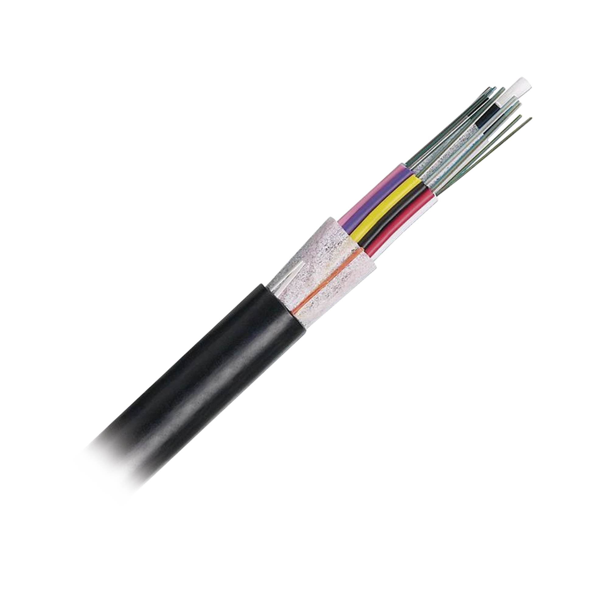 CABLE DE FIBRA OPTICA DE 12 HILOS, OSP (PLANTA EXTERNA), NO ARMADA (DIELECTRICA), 250UM, MONOMODO OS2, PRECIO POR METRO-Cableado-PANDUIT-Bsai Seguridad & Controles