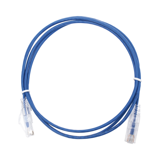 CABLE DE PARCHEO SLIM UTP CAT6 - 1.5 M AZUL DIAMETRO REDUCIDO (28 AWG)-Patch Cords-LINKEDPRO-Bsai Seguridad & Controles