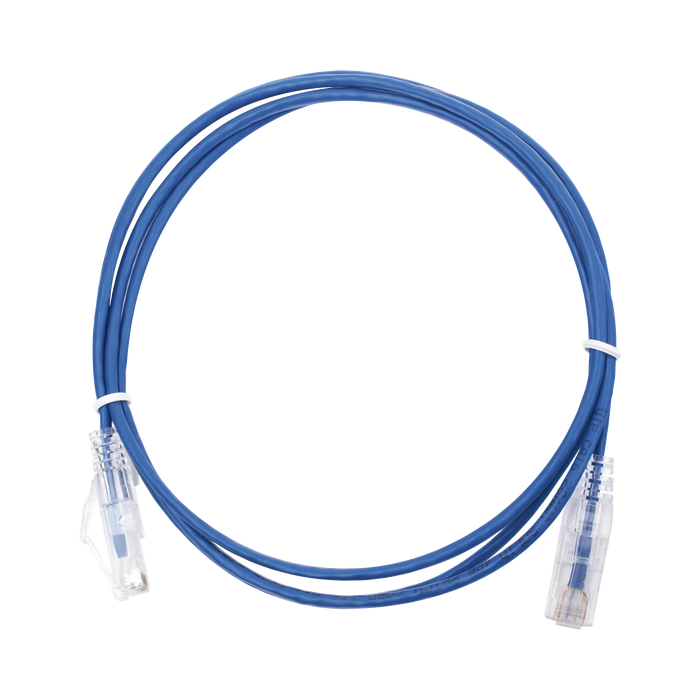 CABLE DE PARCHEO SLIM UTP CAT6 - 1.5 M AZUL DIAMETRO REDUCIDO (28 AWG)-Patch Cords-LINKEDPRO-Bsai Seguridad & Controles
