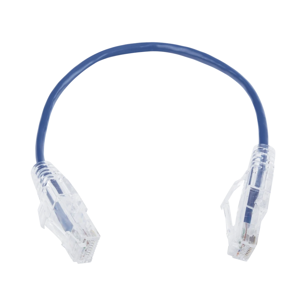 CABLE DE PARCHEO SLIM UTP CAT6 - 20 CM AZUL DIAMETRO REDUCIDO (28 AWG)-Patch Cords-LINKEDPRO BY EPCOM-Bsai Seguridad & Controles