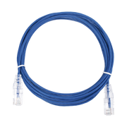 CABLE DE PARCHEO SLIM UTP CAT6 - 3 M AZUL DIAMETRO REDUCIDO (28 AWG)-Patch Cords-LINKEDPRO BY EPCOM-Bsai Seguridad & Controles