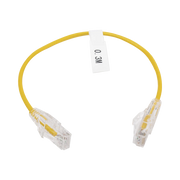CABLE DE PARCHEO SLIM UTP CAT6 - 30 CM AMARILLO DIAMETRO REDUCIDO (28 AWG)-Patch Cords-LINKEDPRO BY EPCOM-Bsai Seguridad & Controles