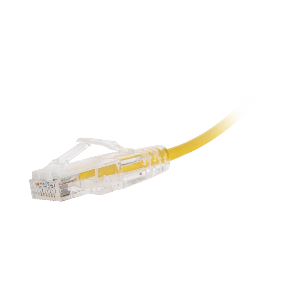 CABLE DE PARCHEO SLIM UTP CAT6 - 30 CM AMARILLO DIAMETRO REDUCIDO (28 AWG)-Patch Cords-LINKEDPRO BY EPCOM-Bsai Seguridad & Controles