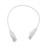 CABLE DE PARCHEO SLIM UTP CAT6 - 30 CM BLANCO, DIAMETRO REDUCIDO (28 AWG)-Patch Cords-LINKEDPRO BY EPCOM-Bsai Seguridad & Controles