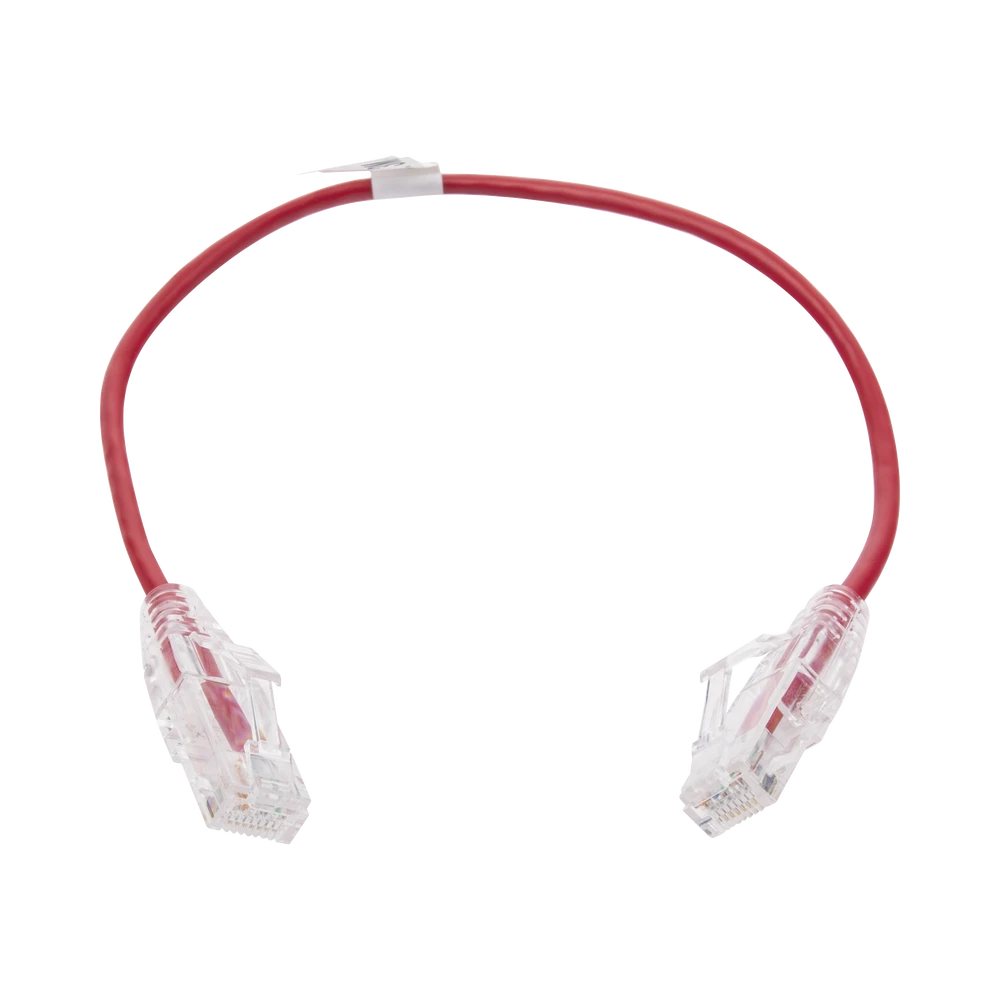 CABLE DE PARCHEO SLIM UTP CAT6 - 30 CM ROJO DIAMETRO REDUCIDO (28 AWG)-Patch Cords-LINKEDPRO BY EPCOM-Bsai Seguridad & Controles