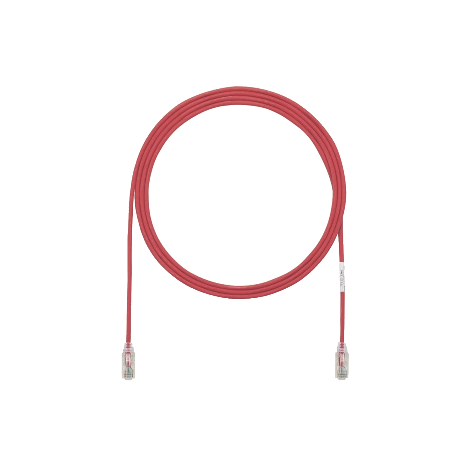 CABLE DE PARCHEO TX6, UTP CAT6, DIAMETRO REDUCIDO (28AWG), COLOR ROJO, 10FT-Patch Cords-PANDUIT-Bsai Seguridad & Controles