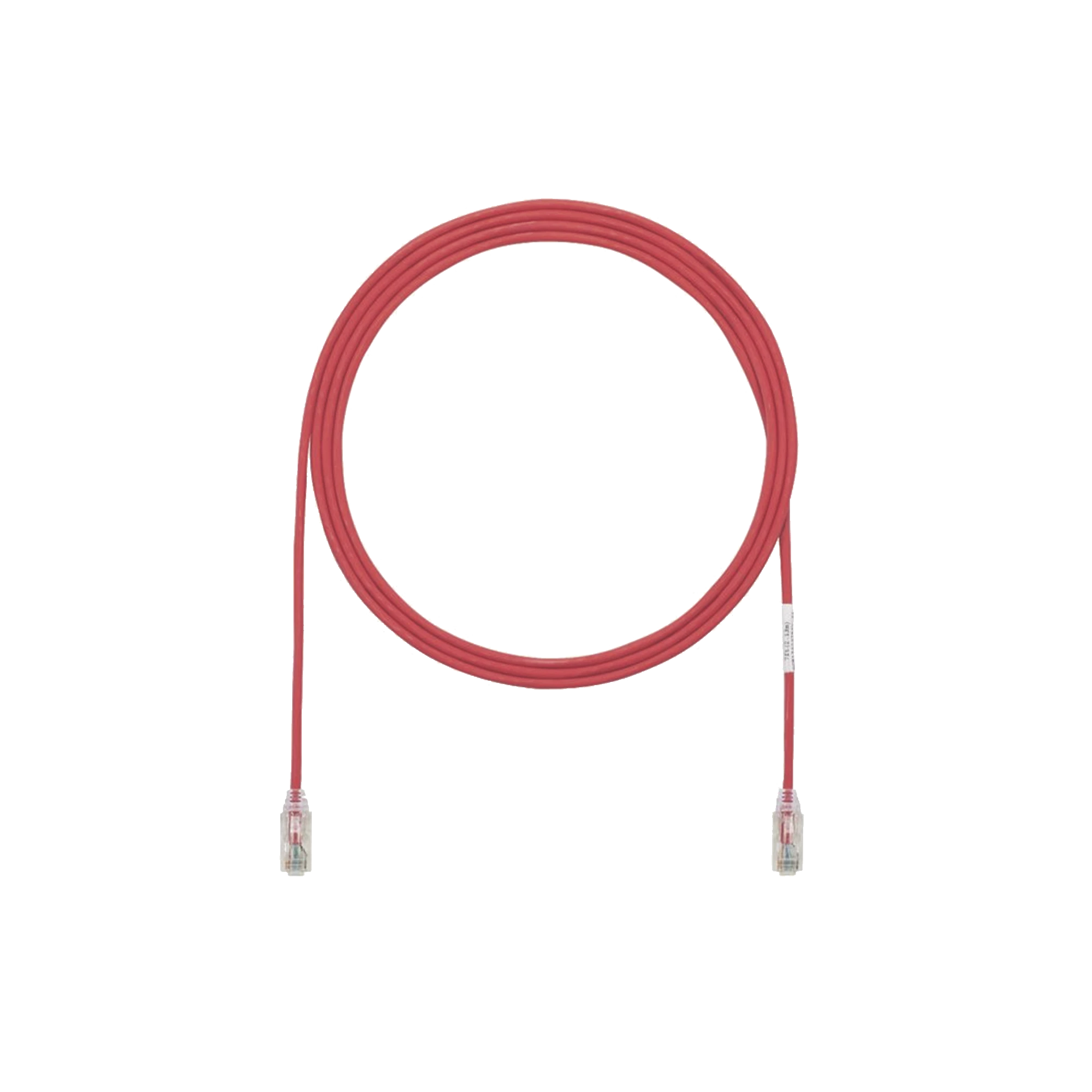 CABLE DE PARCHEO TX6, UTP CAT6, DIAMETRO REDUCIDO (28AWG), COLOR ROJO, 10FT-Patch Cords-PANDUIT-Bsai Seguridad & Controles