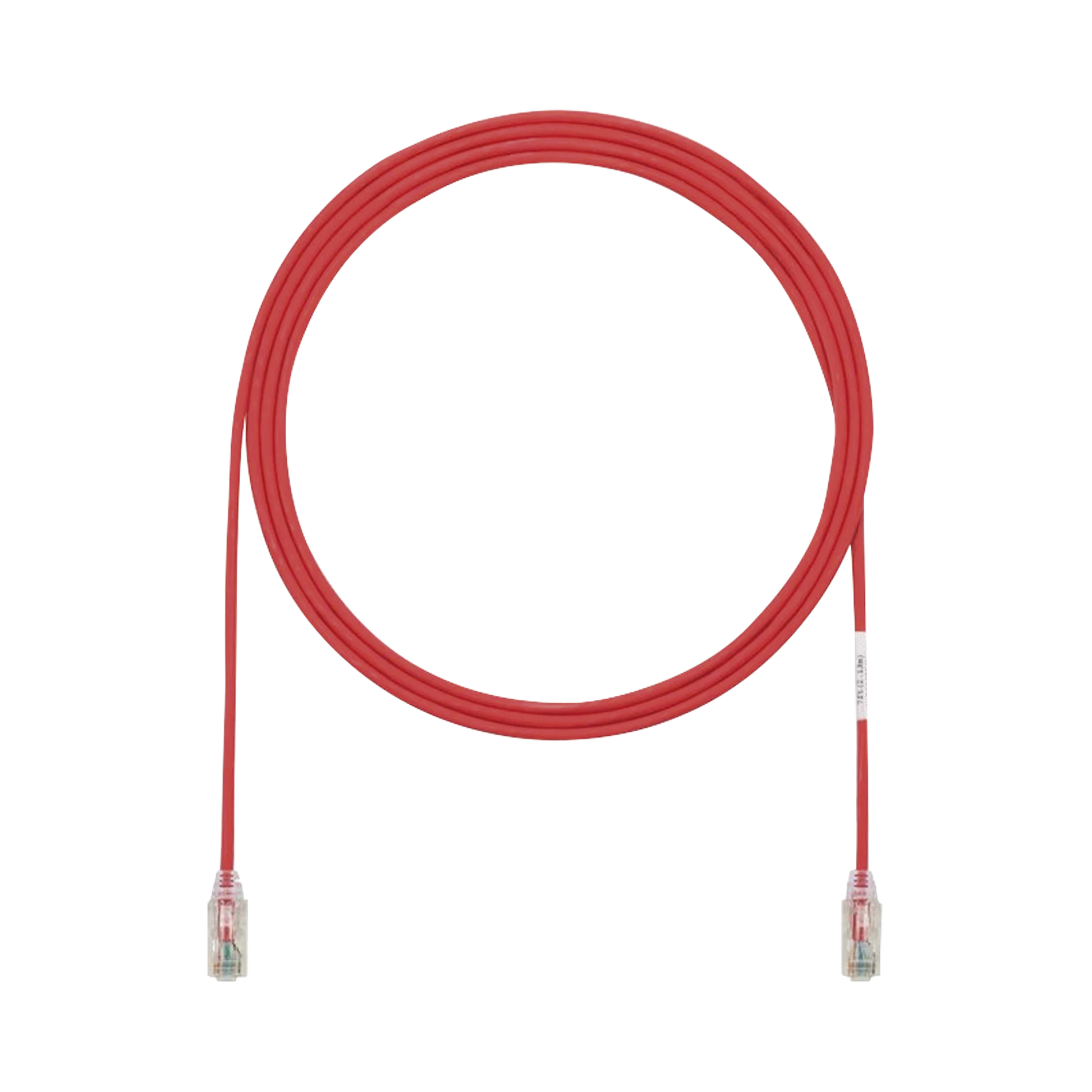 CABLE DE PARCHEO TX6, UTP CAT6, DIAMETRO REDUCIDO (28AWG), COLOR ROJO, 3FT-Patch Cords-PANDUIT-Bsai Seguridad & Controles
