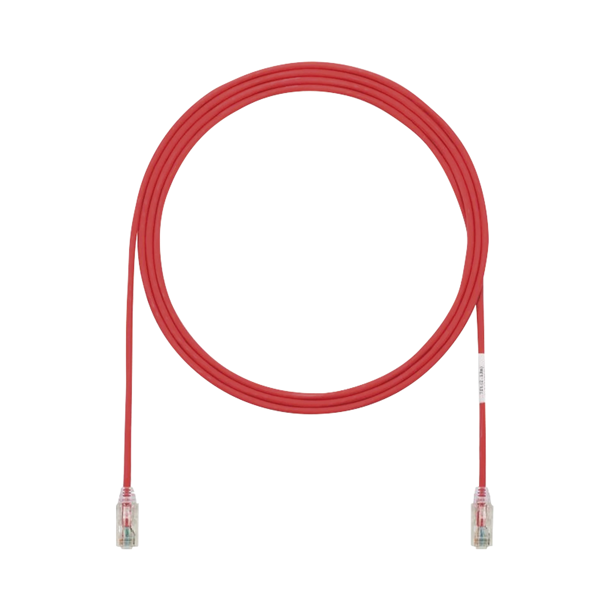 CABLE DE PARCHEO TX6, UTP CAT6, DIAMETRO REDUCIDO (28AWG), COLOR ROJO, 3FT-Patch Cords-PANDUIT-Bsai Seguridad & Controles