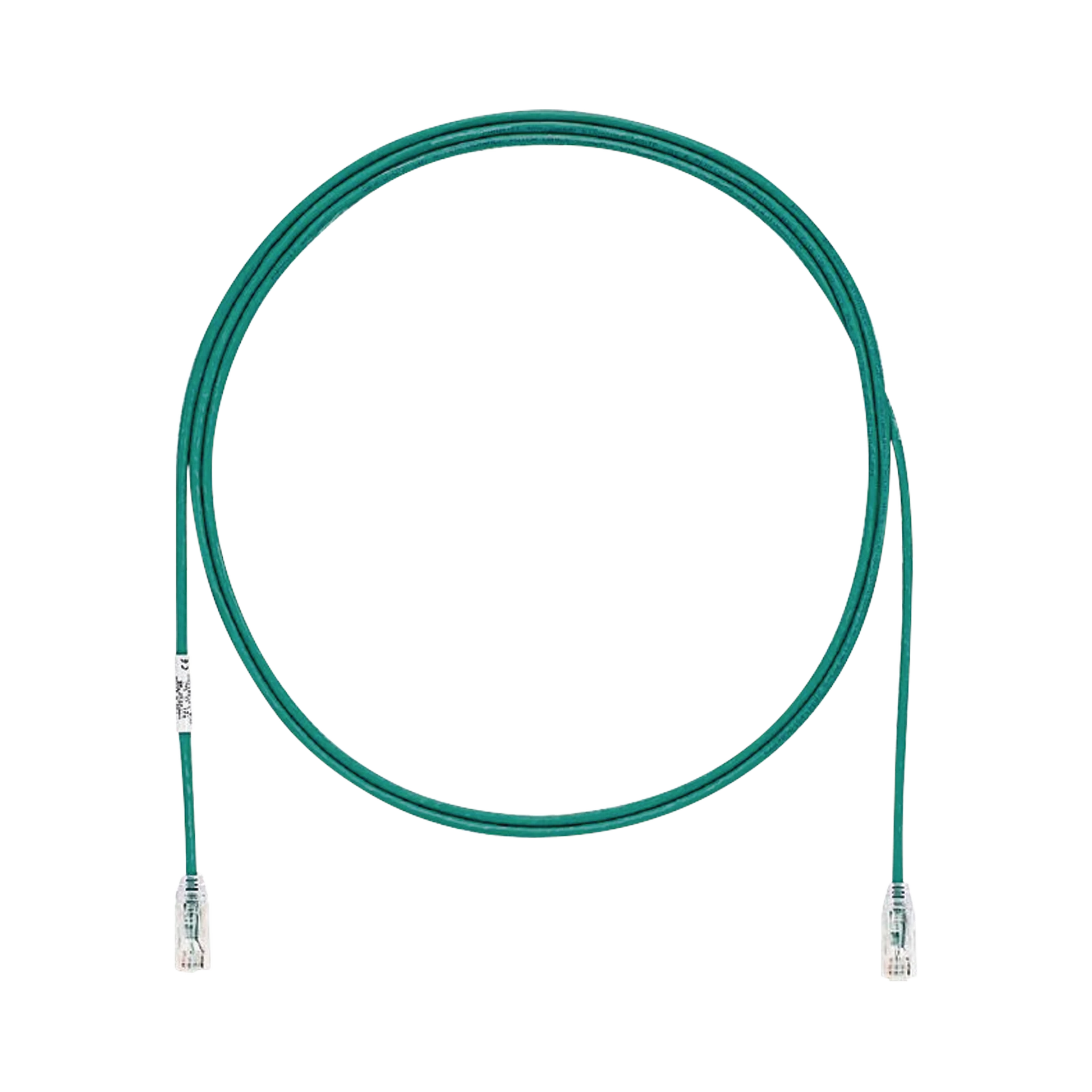 CABLE DE PARCHEO TX6, UTP CAT6, DIAMETRO REDUCIDO (28AWG), COLOR VERDE, 7FT-Patch Cords-PANDUIT-Bsai Seguridad & Controles