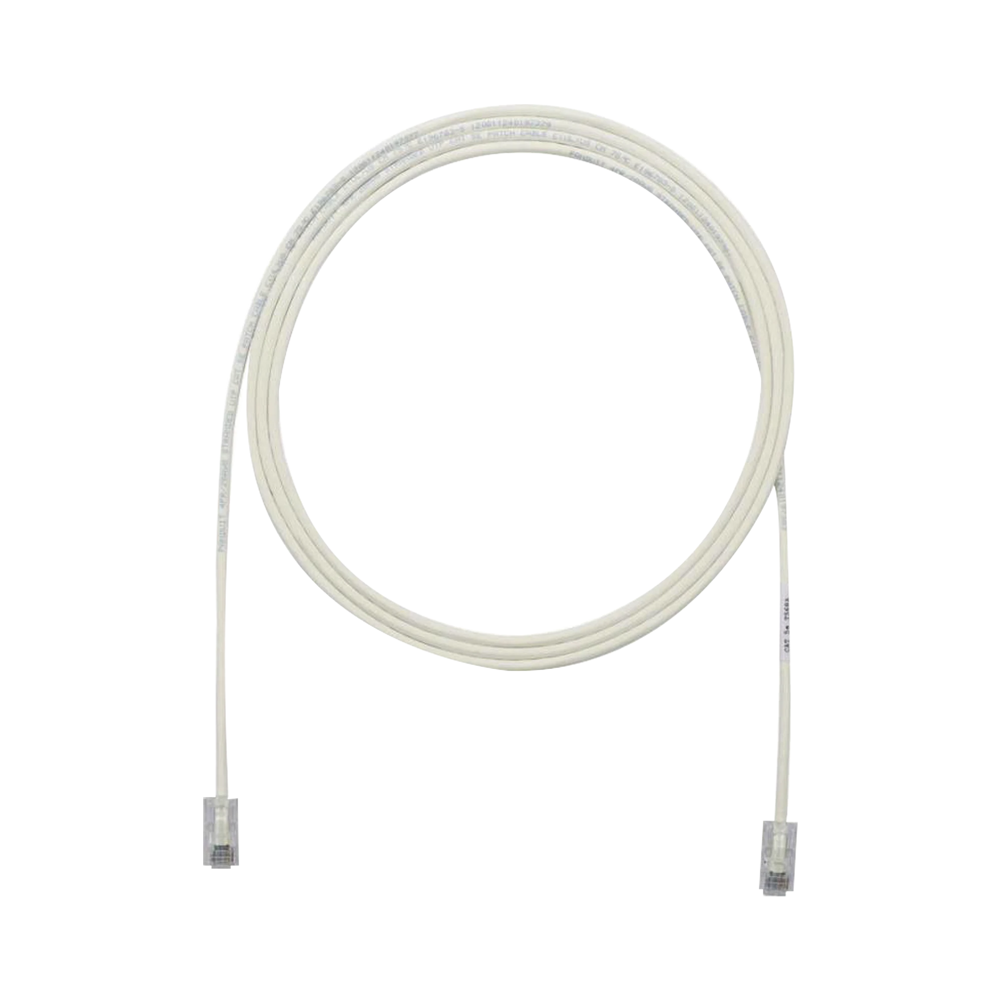 CABLE DE PARCHEO UTP, CAT6A, DIAMETRO REDUCIDO (28 AWG), CM/LSZH, COLOR BLANCO MATE, 8IN (20.3CM)-Patch Cords-PANDUIT-Bsai Seguridad & Controles
