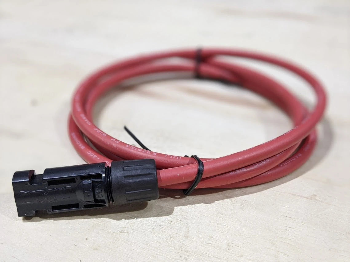 CABLE FOTOVOLTAICO, 1.5 M, ROJO, CALIBRE 10 AWG CON TERMINAL MC4-M EN UN EXTREMO-Accesorios Energía Solar y Eólica-EPCOM POWERLINE-Bsai Seguridad & Controles