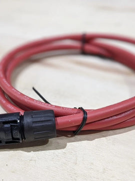 CABLE FOTOVOLTAICO / 1.5 M (4.9 FT) / CALIBRE 10 AWG / TERMINAL MC4-M / ROJO [CBL-MC4-1.5R]