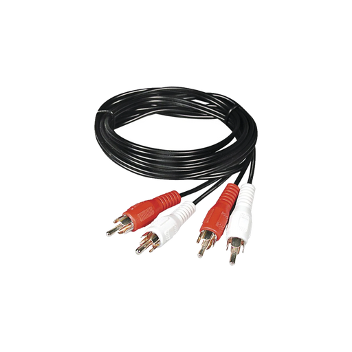 CABLE RCA MACHO A MACHO DE 2 METROS DE LONGITUD, 4 PLUS, PARA APLICACIONES DE AUDIO Y VIDEO OPTIMIZADO PARA HD-Cableado-EPCOM TITANIUM-Bsai Seguridad & Controles