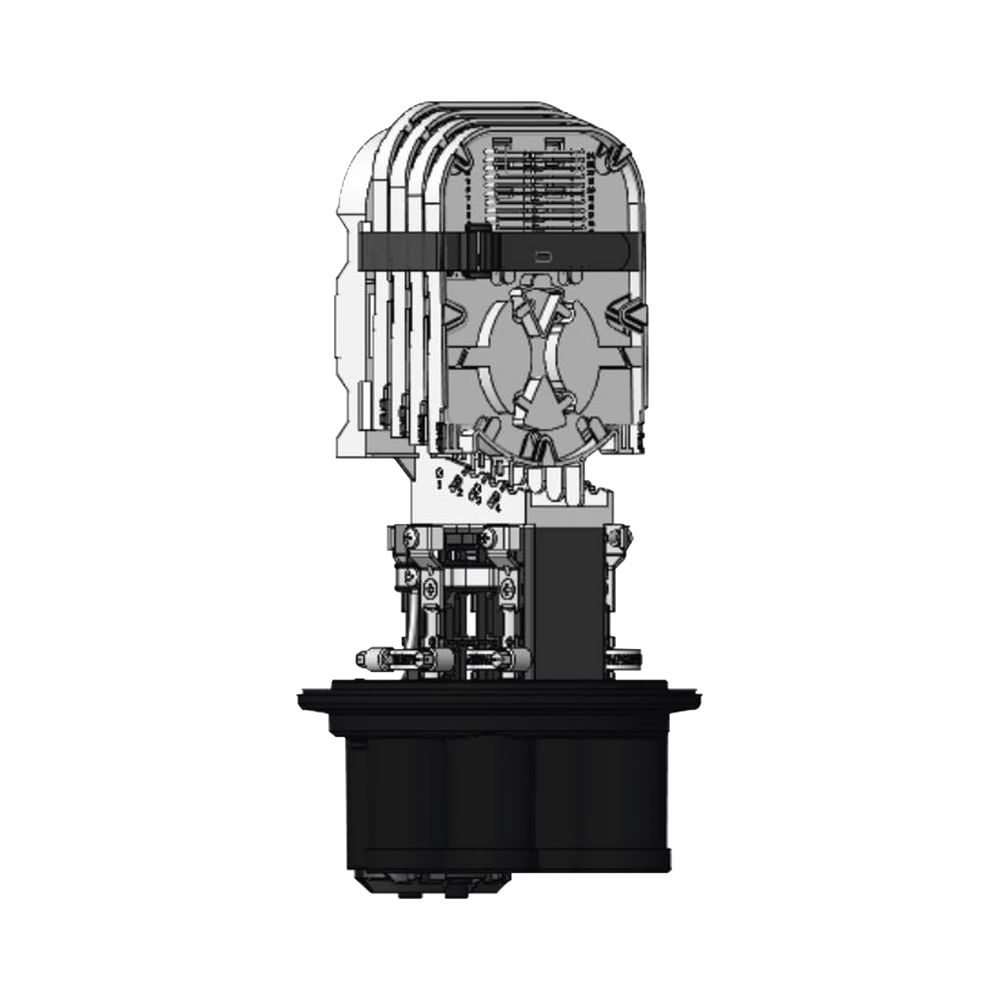 CAJA DE DISTRIBUCIÓN DE FIBRA OPTICA VERTICAL TIPO DOMO, HASTA 48 EMPALMES, EXTERIOR, IP68-Distribuidores de Fibra Optica-FIBERHOME-Bsai Seguridad & Controles