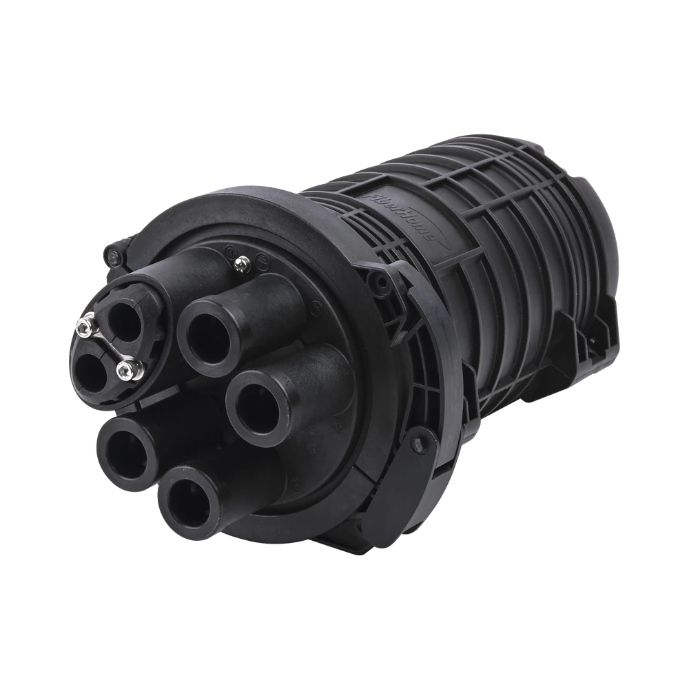 CAJA DE DISTRIBUCIÓN DE FIBRA OPTICA VERTICAL TIPO DOMO, HASTA 48 EMPALMES, EXTERIOR, IP68-Distribuidores de Fibra Optica-FIBERHOME-Bsai Seguridad & Controles