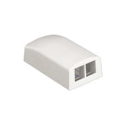 CAJA DE MONTAJE EN SUPERFICIE, PARA 2 MODULOS KEYSTONE, COLOR BLANCO MATE-Cajas Superficiales-PANDUIT-Bsai Seguridad & Controles