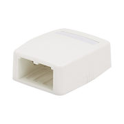 CAJA DE MONTAJE EN SUPERFICIE, PARA 2 MODULOS MINI-COM, COLOR BLANCO-Cajas Superficiales-PANDUIT-Bsai Seguridad & Controles