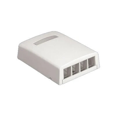 CAJA DE MONTAJE EN SUPERFICIE, PARA 4 MODULOS KEYSTONE, COLOR BLANCO-Cajas Superficiales-PANDUIT-Bsai Seguridad & Controles