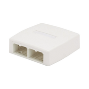 CAJA DE MONTAJE EN SUPERFICIE, PARA 4 MODULOS MINI-COM, COLOR BLANCO MATE-Cajas Superficiales-PANDUIT-Bsai Seguridad & Controles