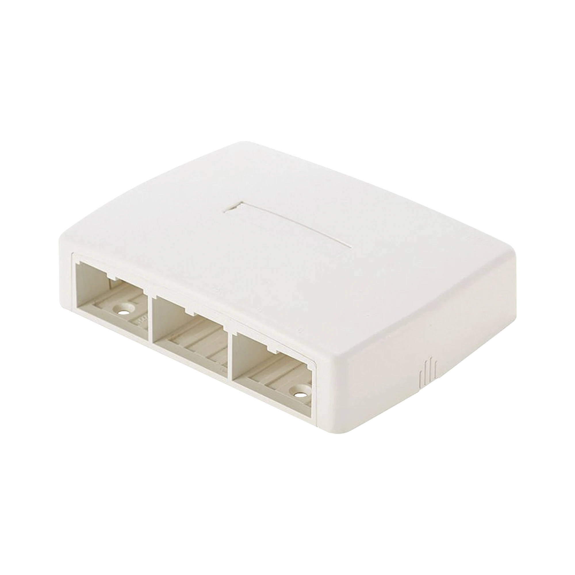CAJA DE MONTAJE EN SUPERFICIE, PARA 6 MODULOS MINI-COM, COLOR BLANCO MATE-Cajas Superficiales-PANDUIT-Bsai Seguridad & Controles