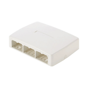CAJA DE MONTAJE EN SUPERFICIE, PARA 6 MODULOS MINI-COM, COLOR BLANCO-Cajas Superficiales-PANDUIT-Bsai Seguridad & Controles