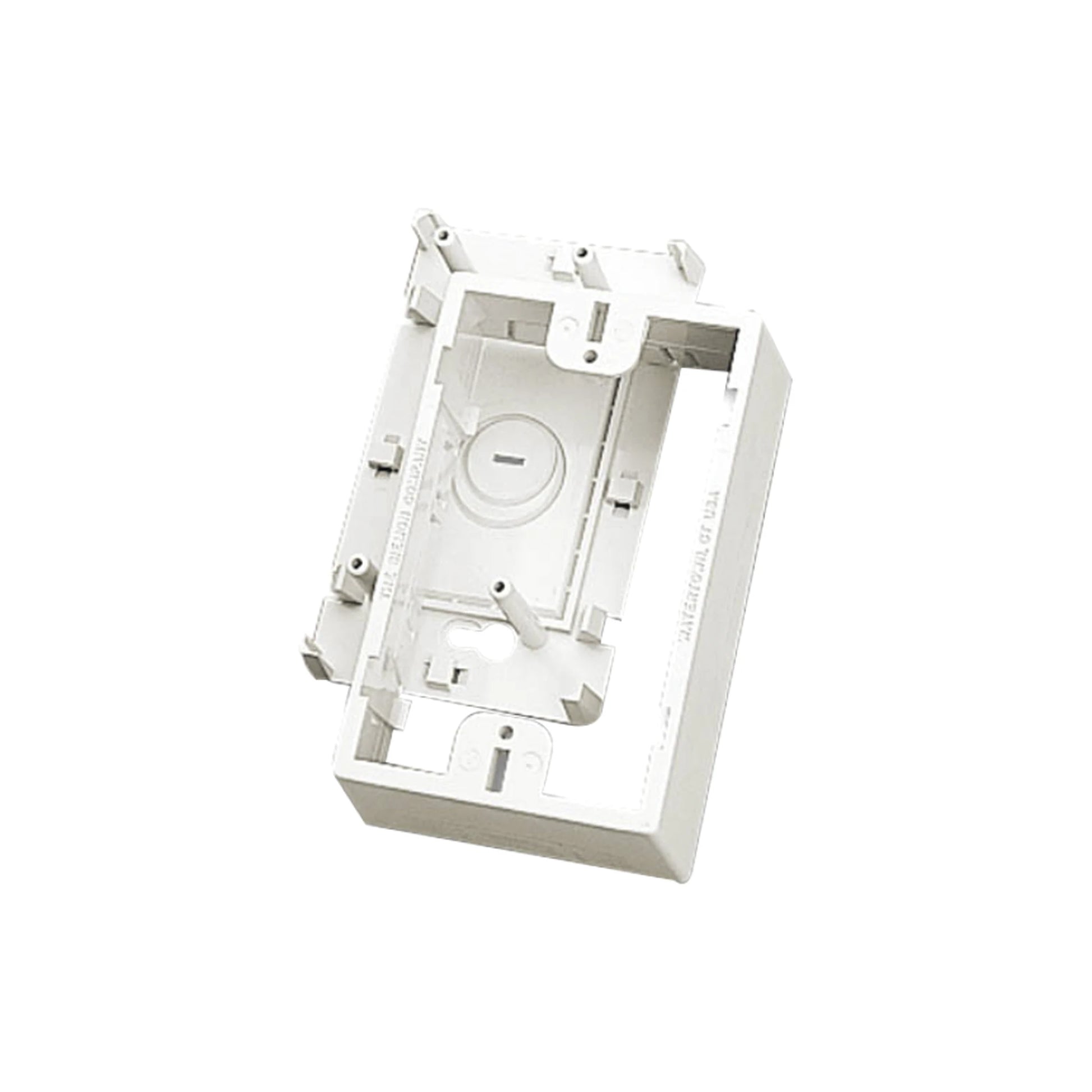 CAJA DE MONTAJE SUPERFICIAL, PARA PLACAS DE PARED (FACE PLATES), COLOR BLANCO-Cajas Superficiales-SIEMON-Bsai Seguridad & Controles