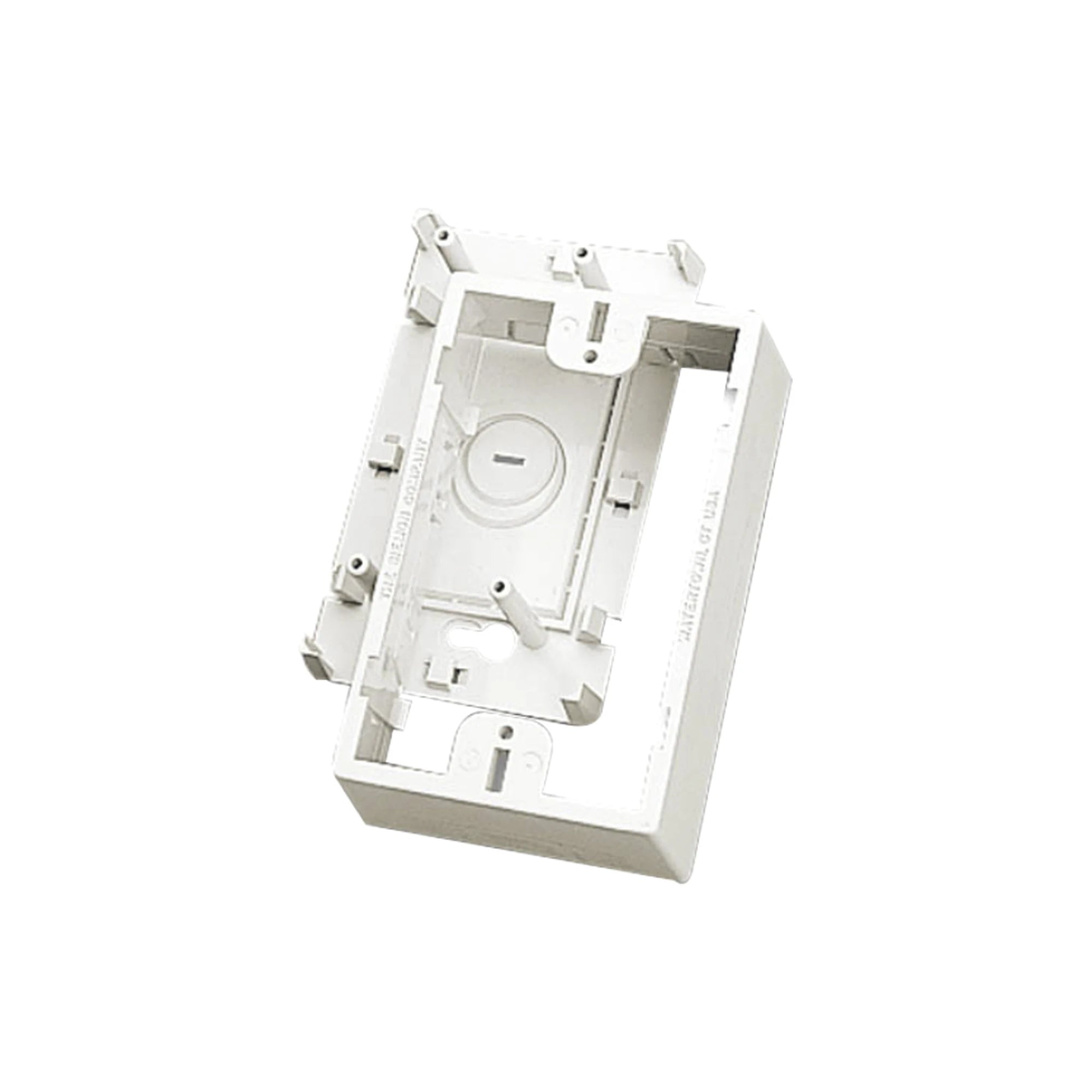 CAJA DE MONTAJE SUPERFICIAL, PARA PLACAS DE PARED (FACE PLATES), COLOR BLANCO-Cajas Superficiales-SIEMON-Bsai Seguridad & Controles