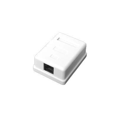 CAJA DE PARED CON 1 PUERTO KEYSTONE, INCLUYE JACK CAT5E-Cajas Superficiales-LINKEDPRO-Bsai Seguridad & Controles