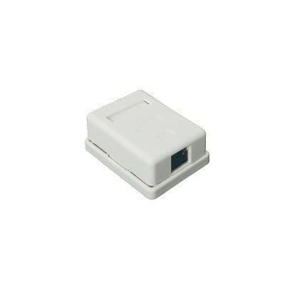 CAJA DE PARED CON 1 PUERTO KEYSTONE, INCLUYE JACK STP CAT5E-Cajas Superficiales-LINKEDPRO-Bsai Seguridad & Controles