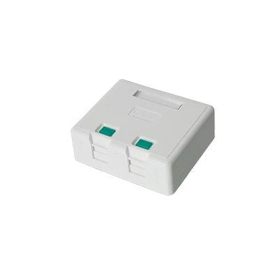 CAJA DE PARED CON 2 PUERTOS KEYSTONE, NO INCLUYE JACKS-Cajas Superficiales-LINKEDPRO-Bsai Seguridad & Controles