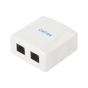 CAJA DE PARED CON 2 PUERTOS, INCLUYE 2 JACKS UTP CAT6A-Jacks / Plugs-LINKEDPRO BY EPCOM-Bsai Seguridad & Controles