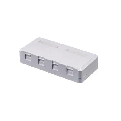 CAJA DE PARED DE 4 PUERTOS SIN JACK-Cajas Superficiales-LINKEDPRO-Bsai Seguridad & Controles