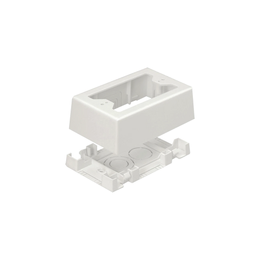 CAJA DE PARED SUPERFICIAL, USO UNIVERSAL CON PLACAS DE PARED, CON CINTA ADHESIVA, COLOR BLANCO MATE-Cajas Superficiales-PANDUIT-Bsai Seguridad & Controles