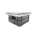 CAJA DE PISO PARA CUATRO MÓDULOS UNIVERSALES (SOCKET M4), PARA ALIMENTACIÓN ELÉCTRICA Y REDES DE DATOS (11000-43401) NO INCLUYE FACEPLATES-Cajas Superficiales-THORSMAN-Bsai Seguridad & Controles