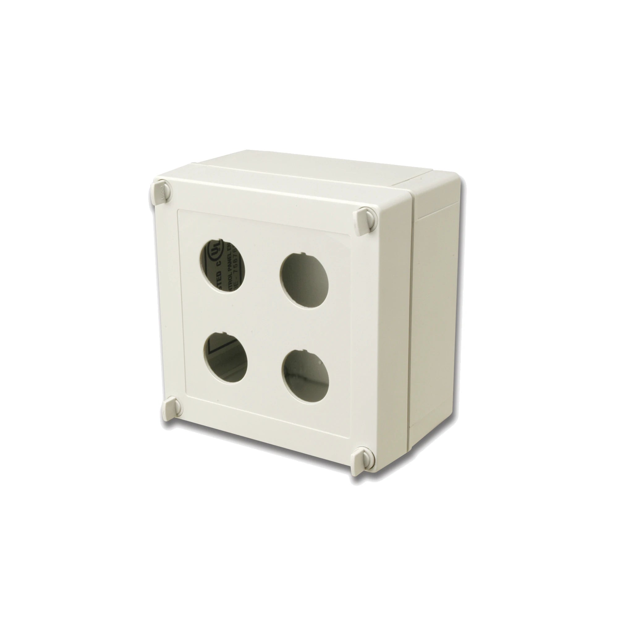 CAJA INDUSTRIAL DE CONEXION (RUGGEDIZED), DE 4 PUERTOS DE COBRE O FIBRA, CON PROTECCION IP66/IP67 (NEMA 4X)-Cajas Superficiales-SIEMON-Bsai Seguridad & Controles