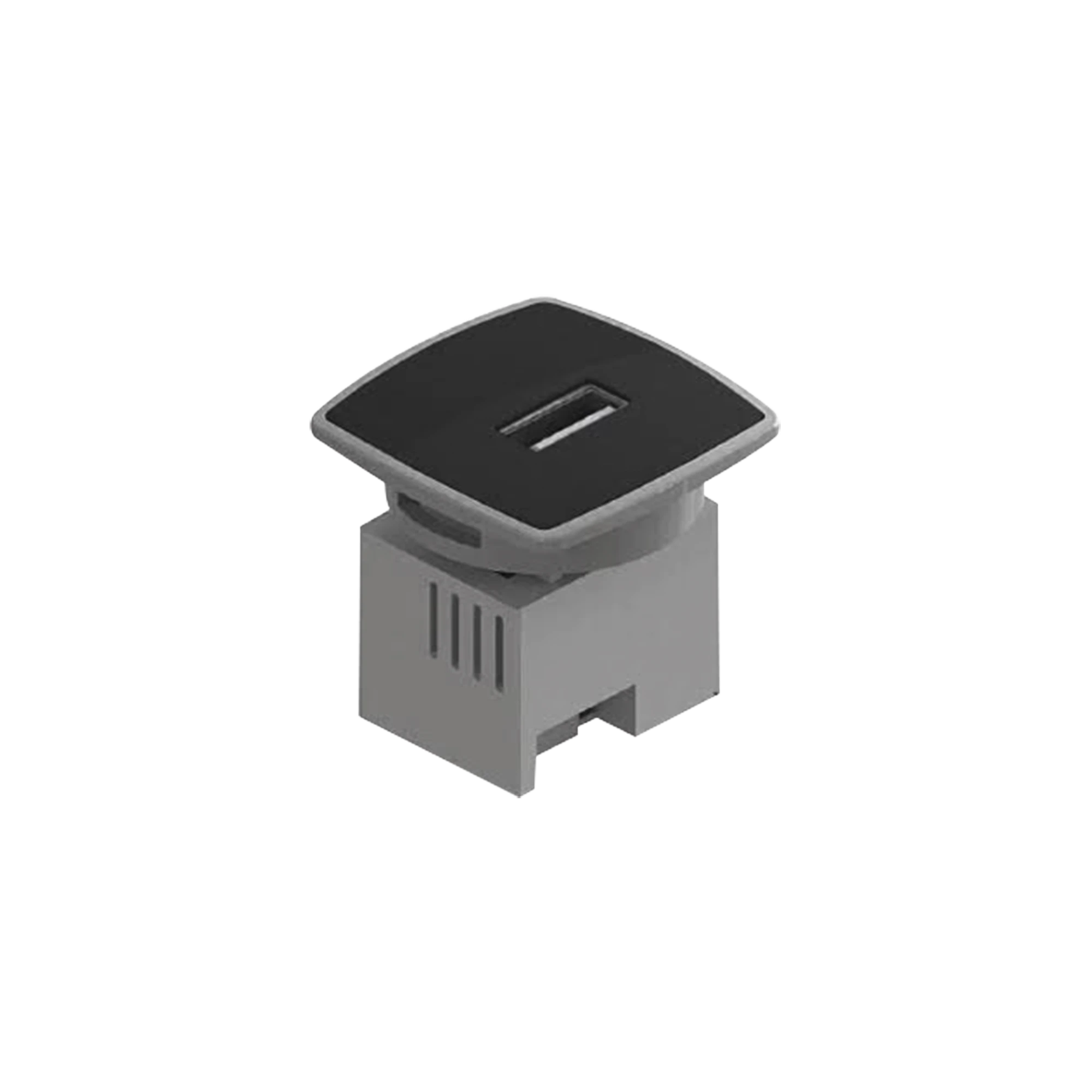 CAJA MINI USB CHARGER, COLOR NEGRO 1 PUERTO USB-Cajas Superficiales-THORSMAN-Bsai Seguridad & Controles