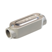 CAJA OVAL ROSCADA TIPO OC DE 1/2" (12.7 MM) INCLUYE TAPA Y TORNILLOS.-Tuberia Metalica-RAWELT-Bsai Seguridad & Controles
