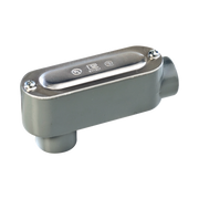 CAJA OVAL ROSCADA TIPO OLB DE 1/2" (12.7 MM) INCLUYE TAPA Y TORNILLOS.-Tuberia Metalica-RAWELT-Bsai Seguridad & Controles