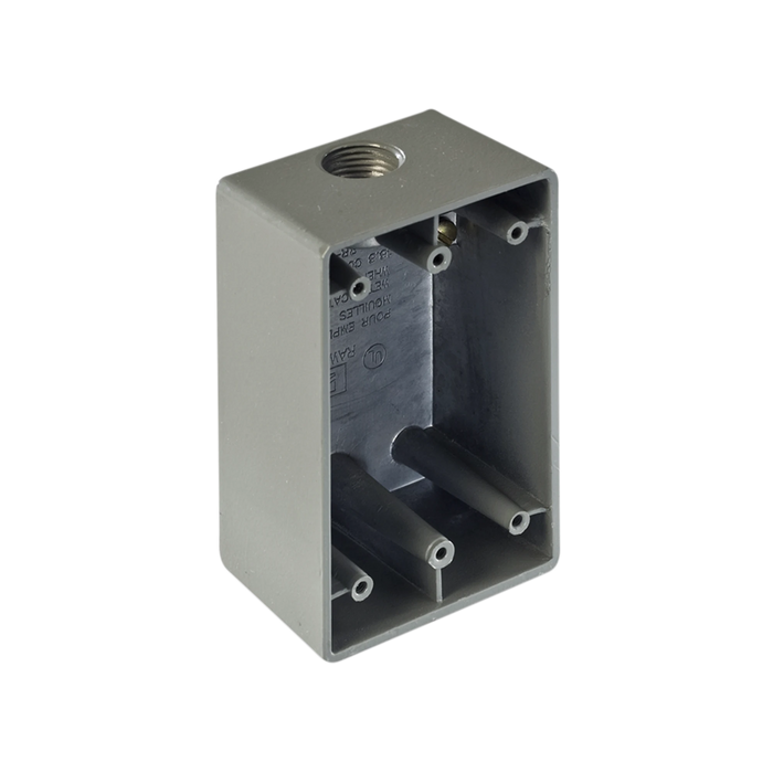 CAJA RECTANGULAR A PRUEBA DE INTEMPERIE RR 1 19.05 DE 3/4"-Tuberia Metalica-RAWELT-Bsai Seguridad & Controles