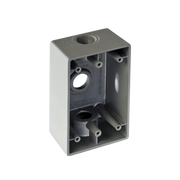 CAJA RECTANGULAR DE 3/4" ( 19.05MM) TIPO RR, CON TRES BOCAS A PRUEBA DE INTEMPERIE.-Tuberia Metalica-RAWELT-Bsai Seguridad & Controles